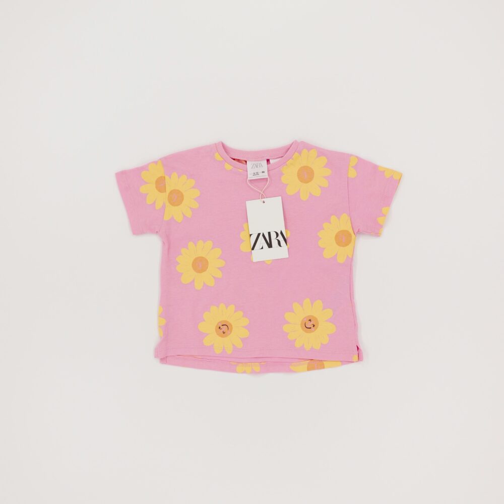 Tee-shirt bébé fille Zara 9-12 mois